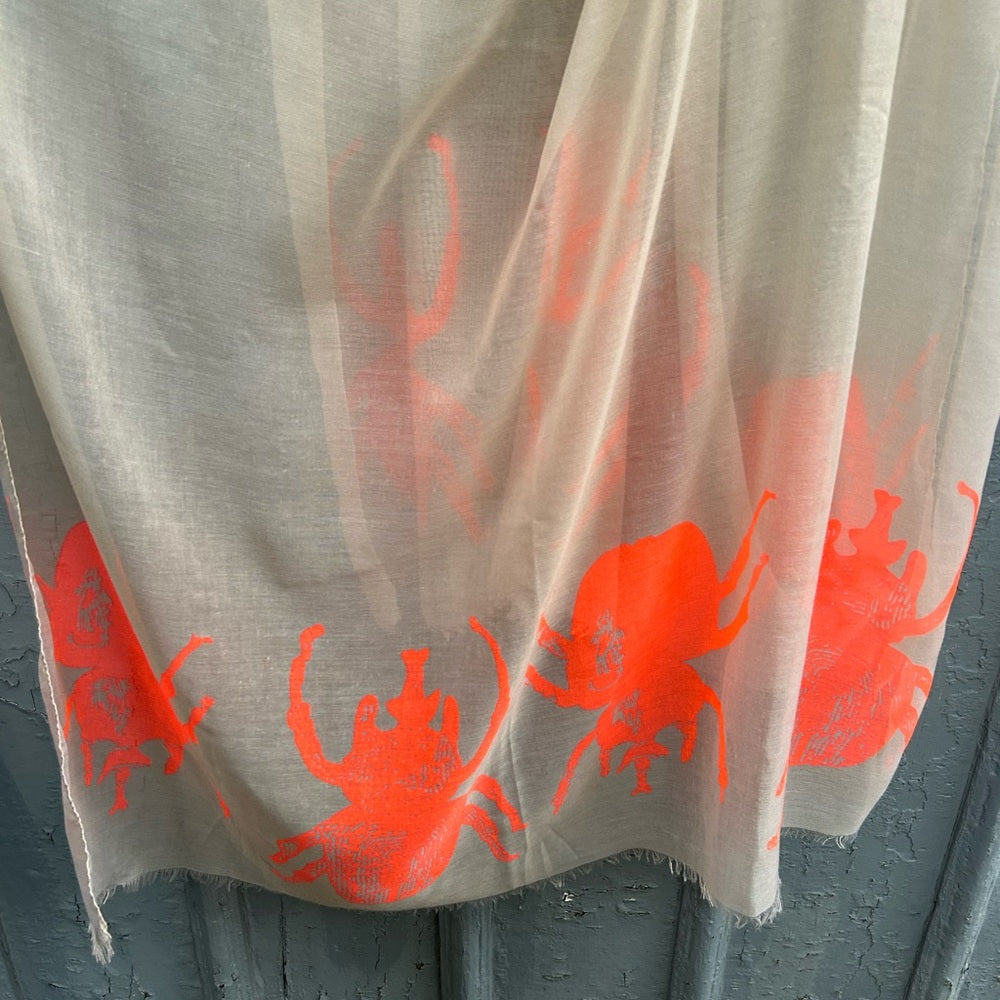 India Hicks Neon Bug “The Siren” Scarf, 82” x 36”