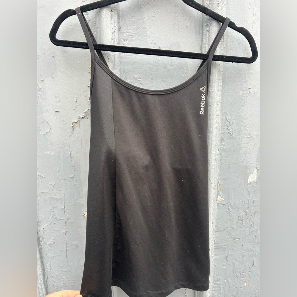 Reebok Strappy black tank, size M