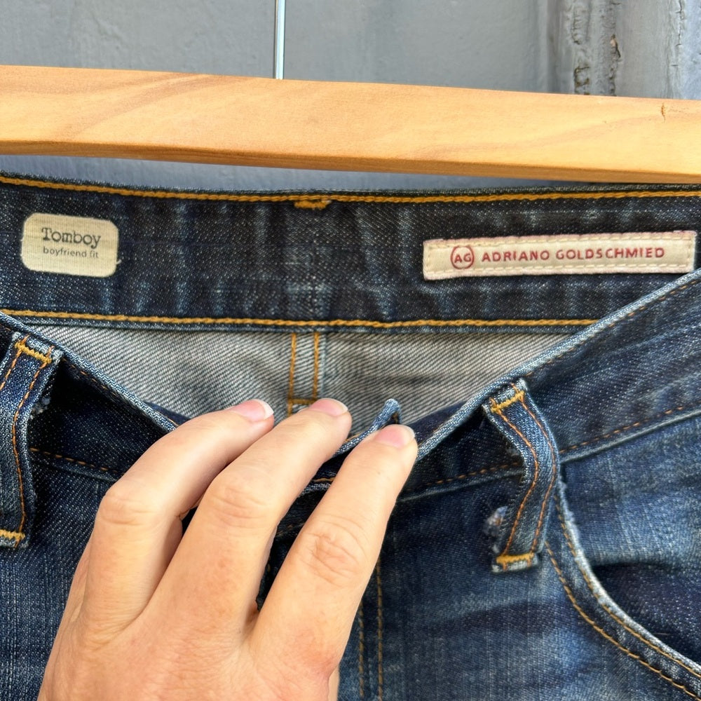 AG Adriano Goldschmied Tomboy Relaxed Straight Leg Jeans, Size 30