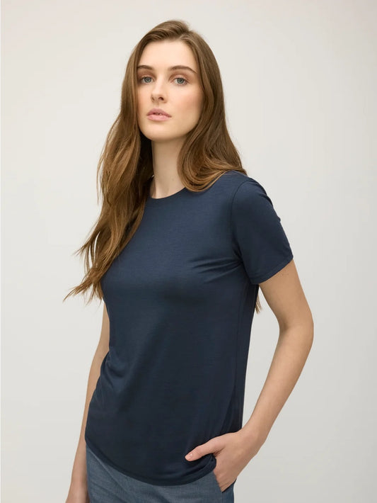 Kit & Ace Navy Tee, Approx M