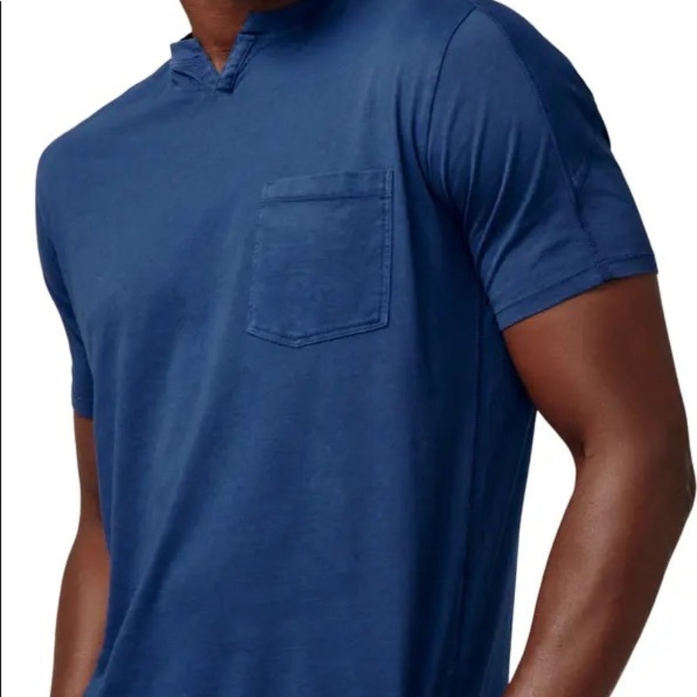 Good Man Brand V-Notch Premium Cotton T-Shirt, dark navy, size small