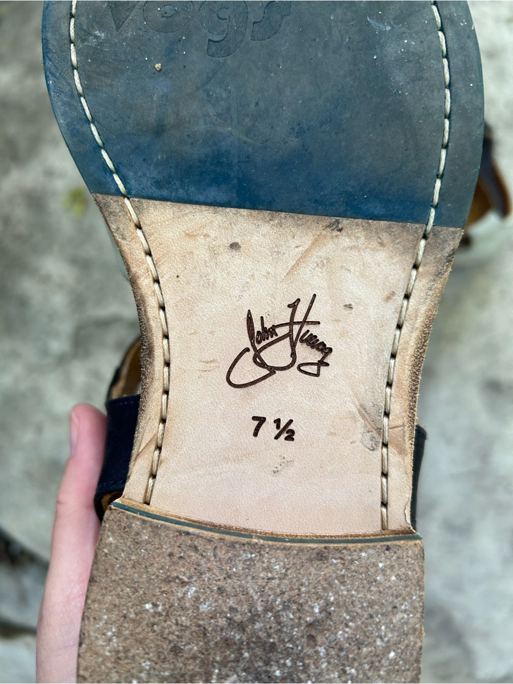 John Fluevog Modvog Maria-Louisa Side Buckled T-Strap Shoe, size 7.5