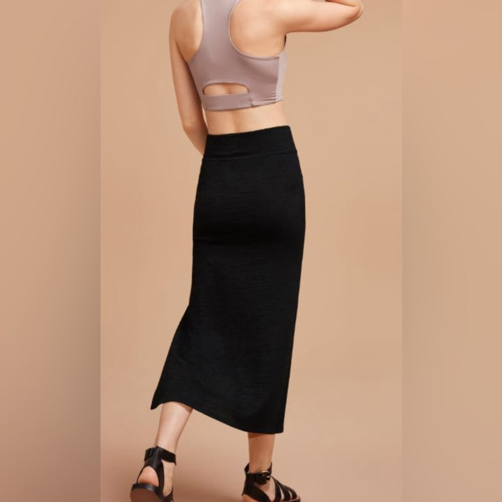 Aritzia Wilfred Free Black Shields Skirt, Size M