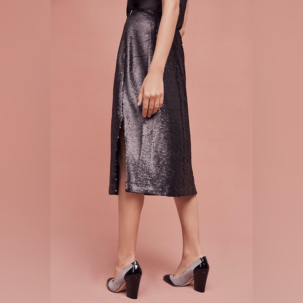 Anthropologie Paper Crown Lauren Conrad Sequinned Skirt, Size 2