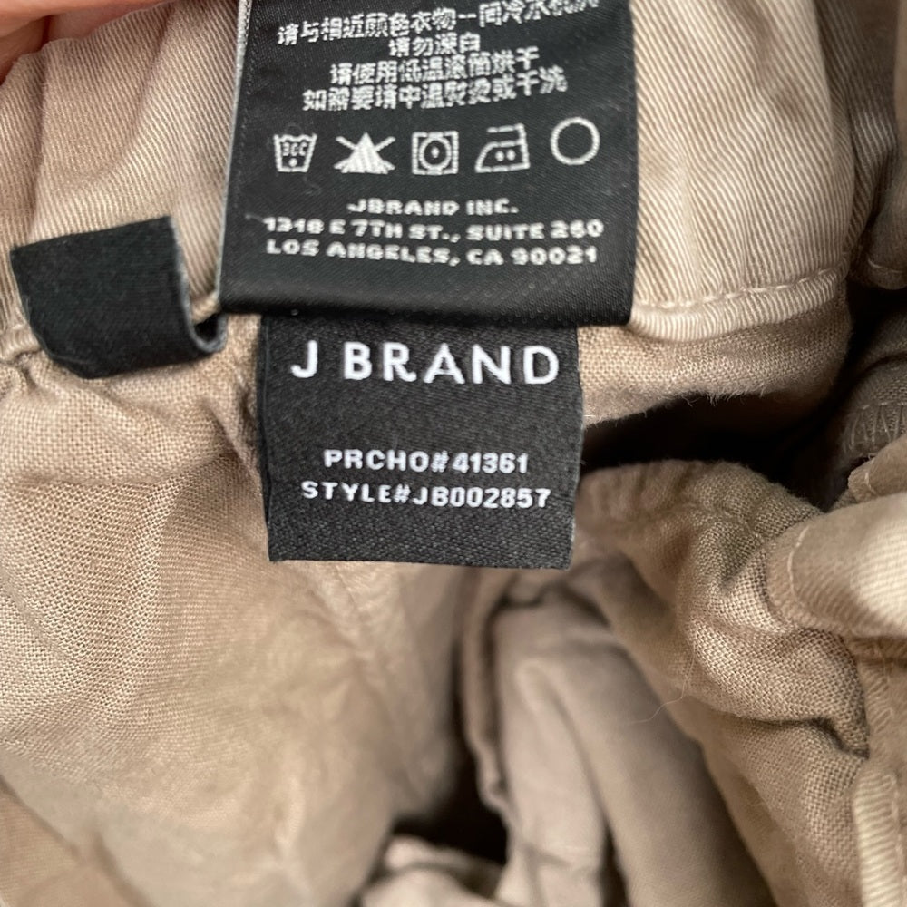 J Brand Eugene cotton-blend twill tapered cargo pants, size 26