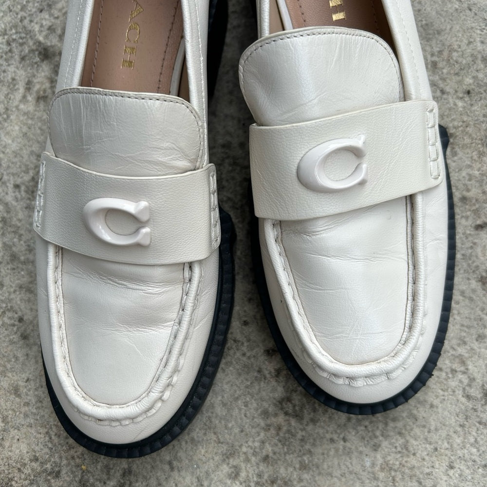 Coach Leah Lug Sole Loafer, BNWOB, size 7.5