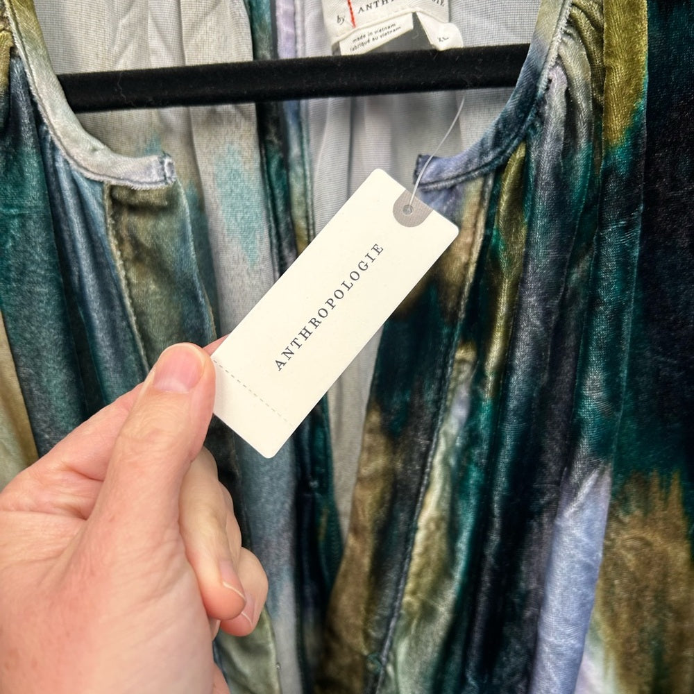 By Anthropologie The Somerset Jumpsuit: Velvet Edition, BNWT, size XL