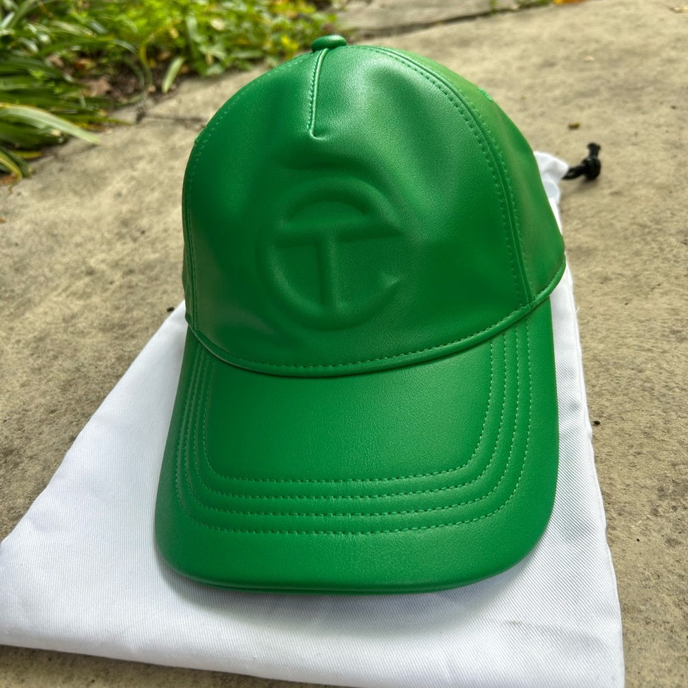 BNWT Telfar Vegan Logo Embossed Hat, Green