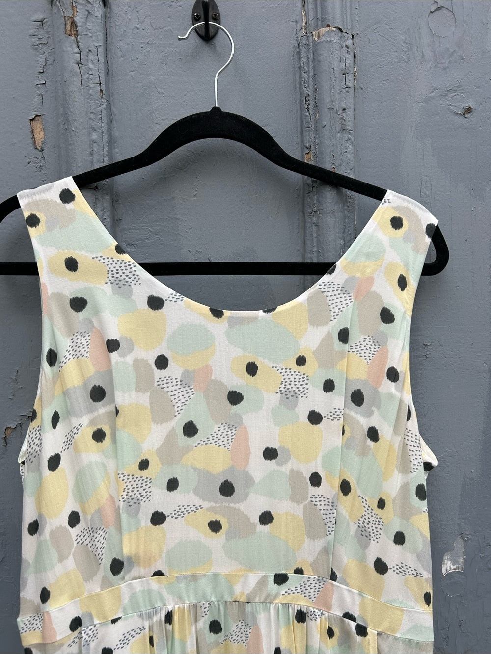 Oliver Bonas Yellow Green Dress, UK 16 (US 12)