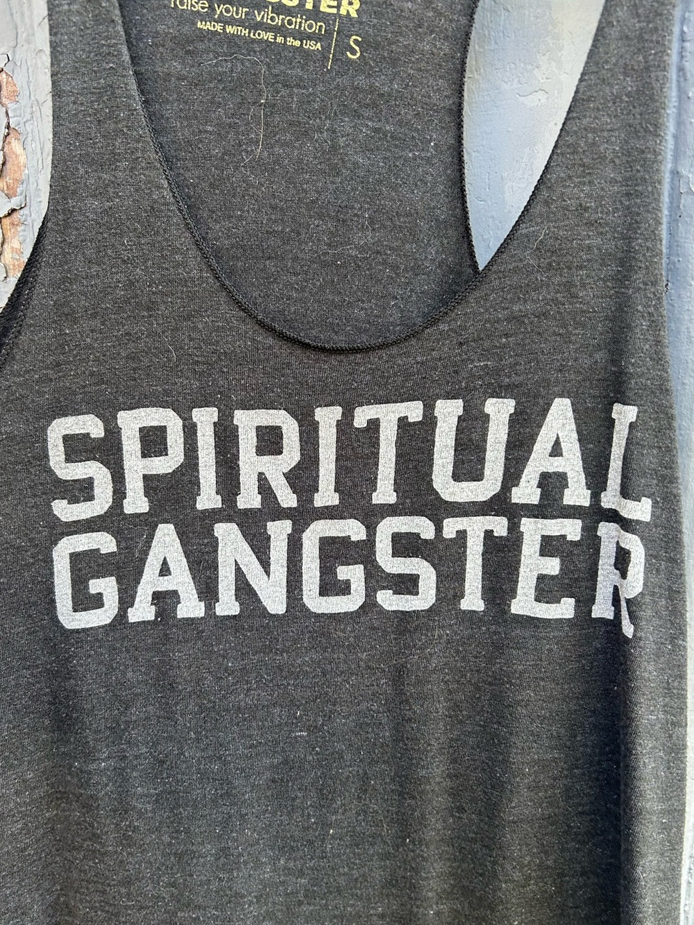 Spiritual Gangster Grey Tank, size S