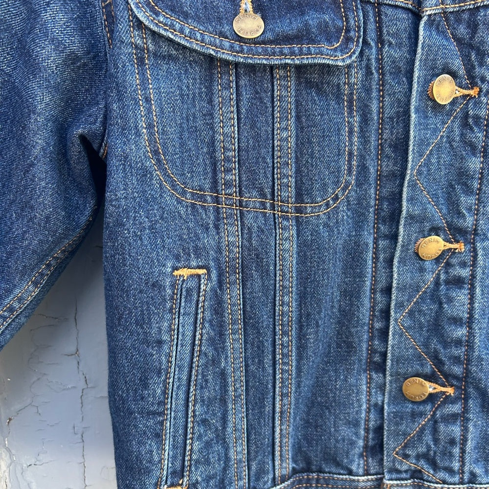 Denim Forum Monroe Storm rider fleece lined jacket, size xs (Oversized)