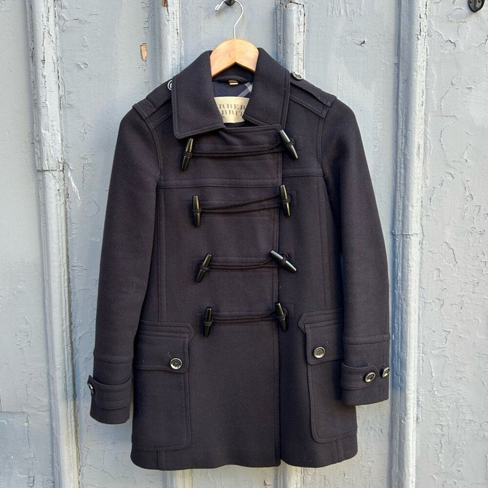 Burberry Brit Navy Pea coat, size 4