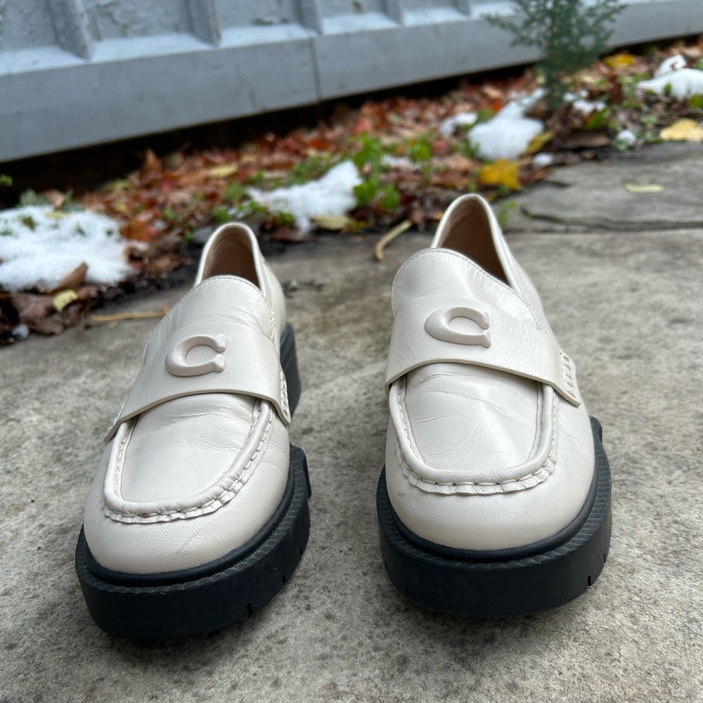 Coach Leah Lug Sole Loafer, BNWOB, size 7.5