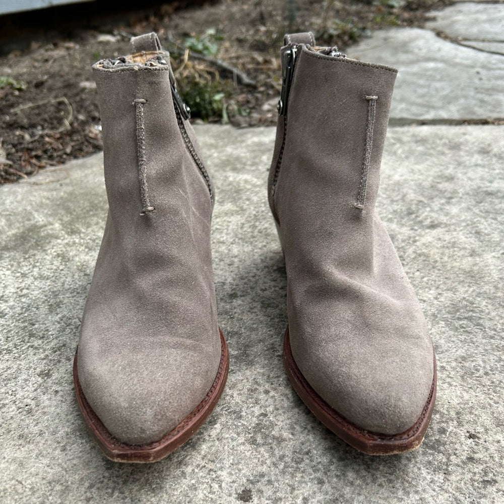 Frye Sacha Ankle Suede Moto boots, size 9.5