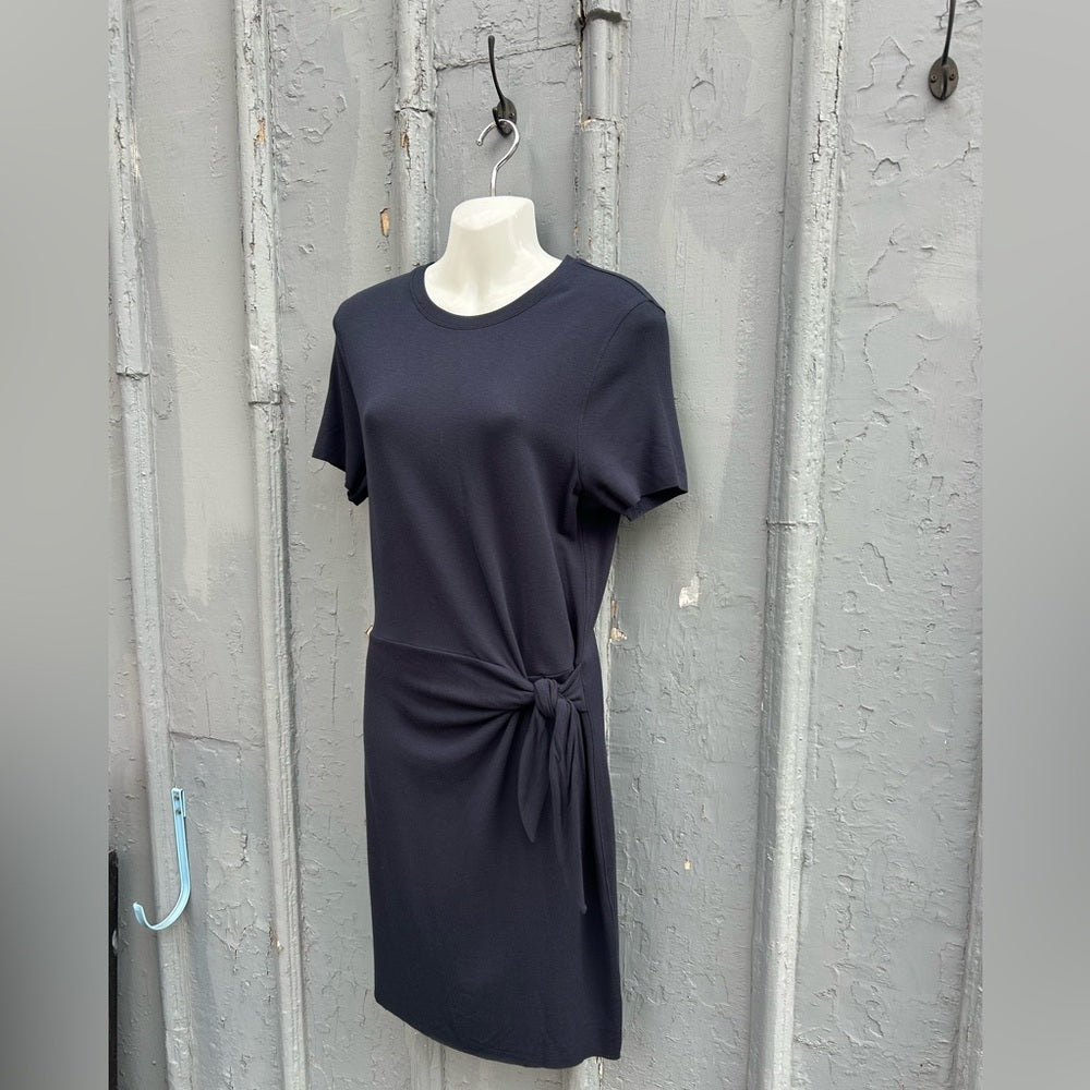 Kit & Ace Navy Tie Brushed dress, size M