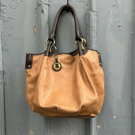 Tous Leather shoulder bag, 16.5”x 11.5”x 6.5”