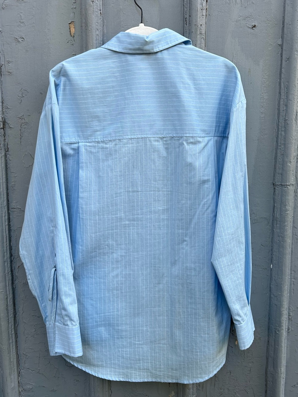 PINKO Poplin Blue Striped button down, size 42 (US6)