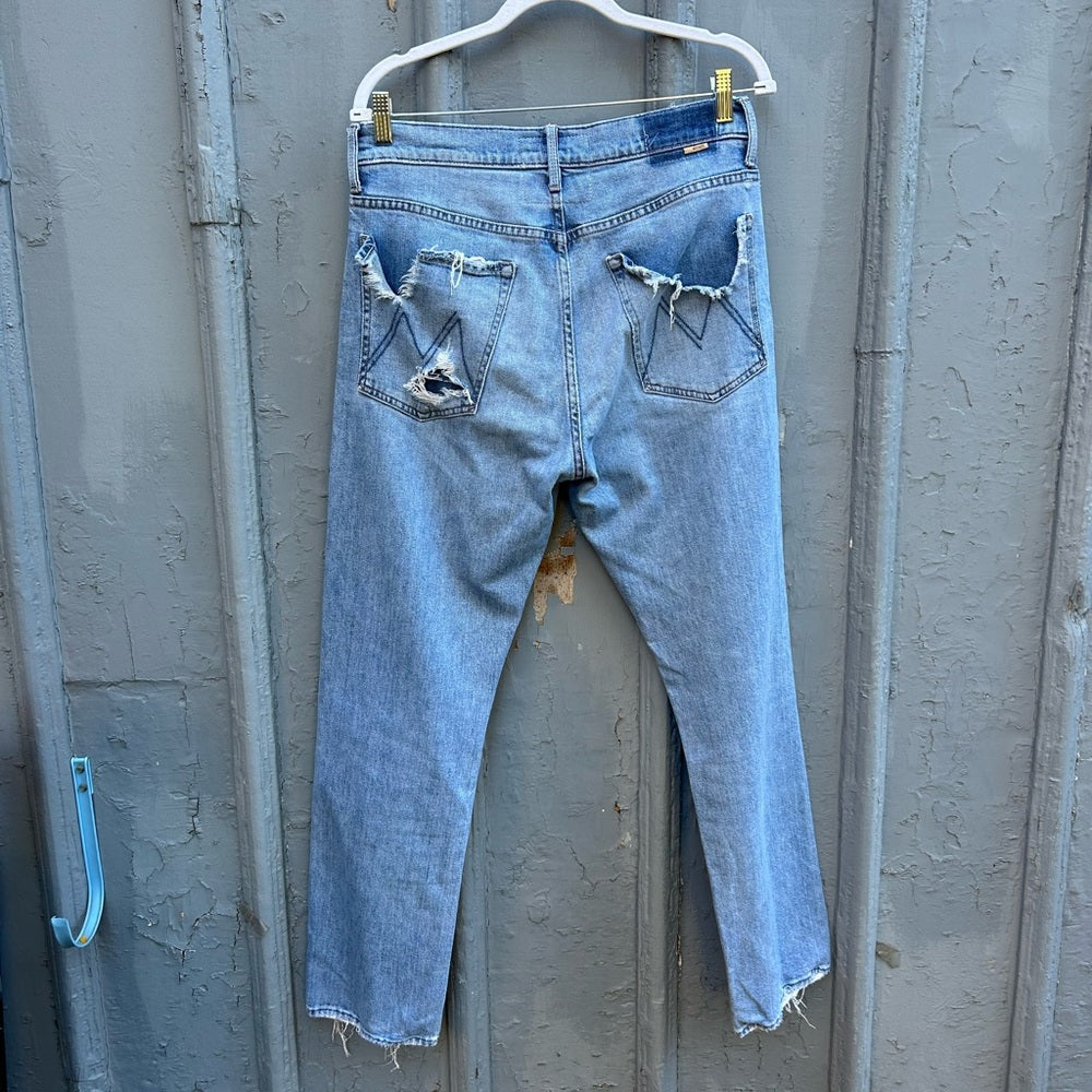 MOTHER Hiker Hover High-Waisted Jeans, size 30