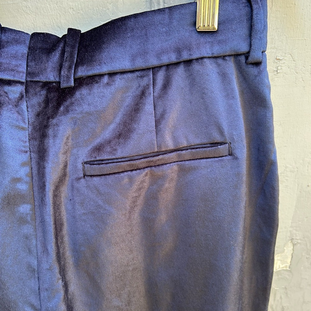 rag & bone navy velvet pants, size 6