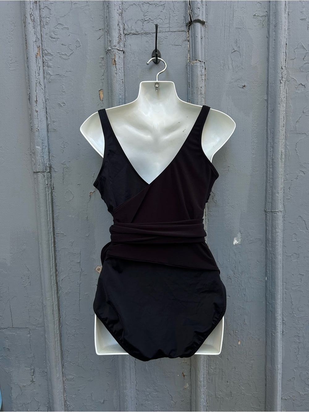 Magic Suit/  Miracle Suit black wrap front, size 10