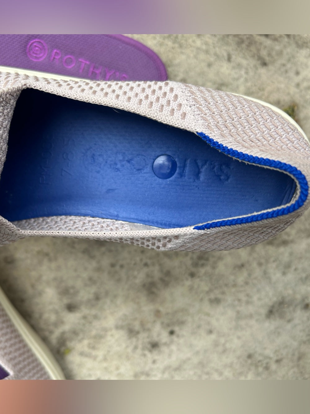 Rothy’s The Original Slip On Sneaker Lilac, Size 7