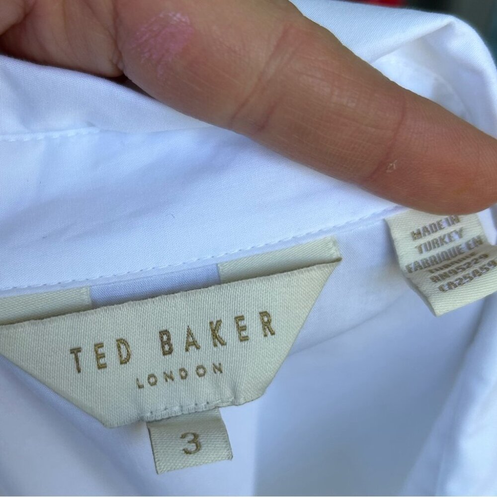 Ted Baker Sarelia Exaggerated Frill Shirt, Ted Size “3” (approx size 8)