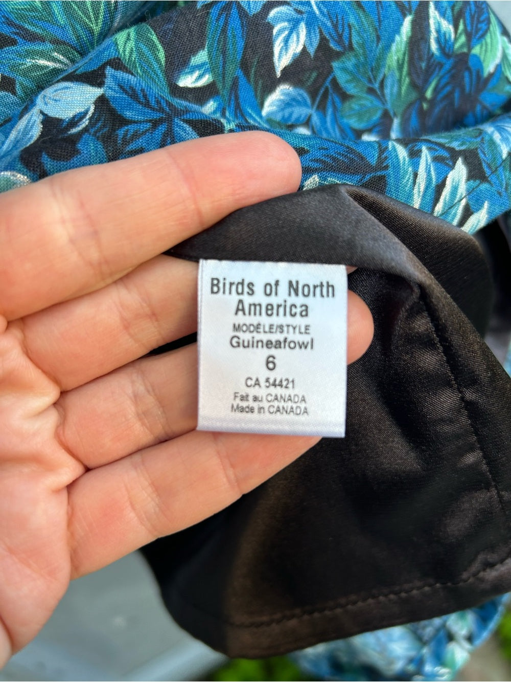 Birds of North America Guineafowl dress, size 6
