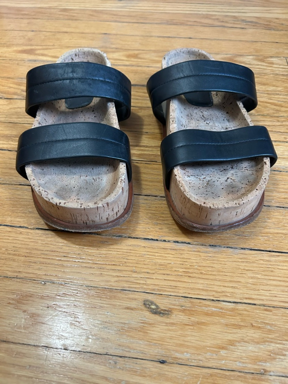 Gabriella Hearst Black Striker Sandals, size 38.5