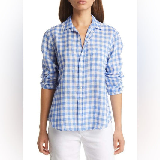 Frank & Eileen Barry Tailored Button Up Shirt, Size M