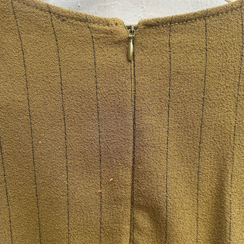Ganni Olive Clark Blouse, size 42 (L)