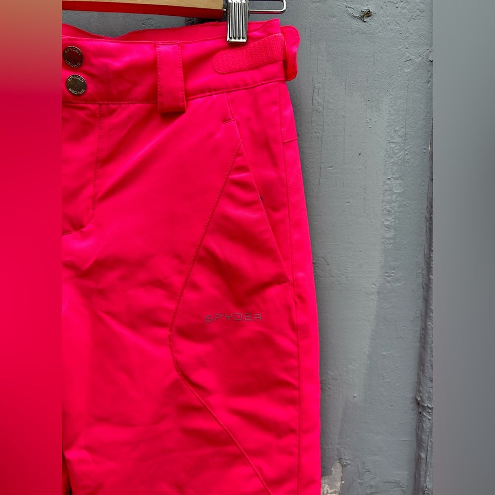 Spyder pink snow pants, size 12Y