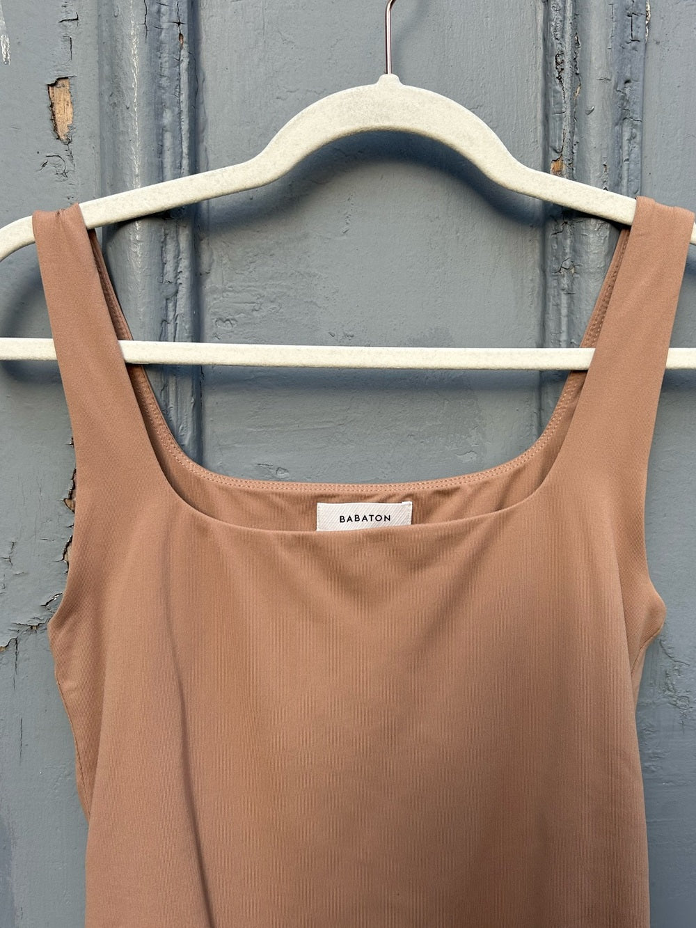 Babaton Taupe contour bodysuit, size M