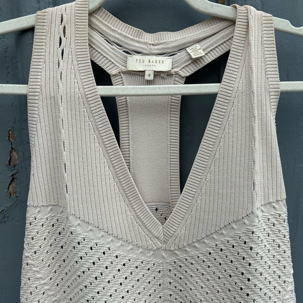 Ted Baker knit Yensine Tank, size Ted “4” (8/10)