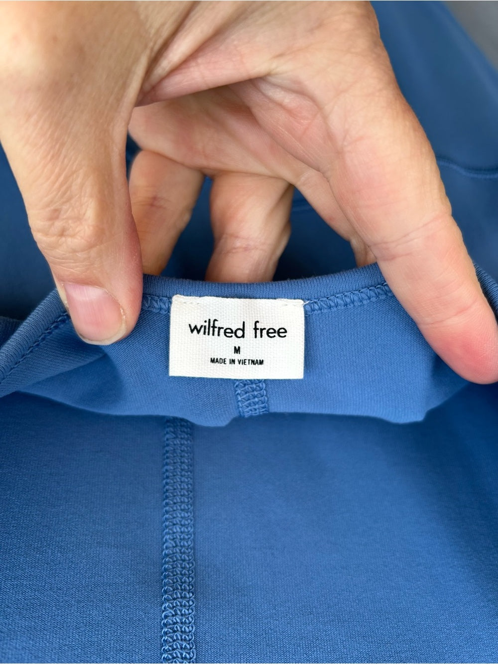 Wilfred free Divinity blue bodysuit, size M