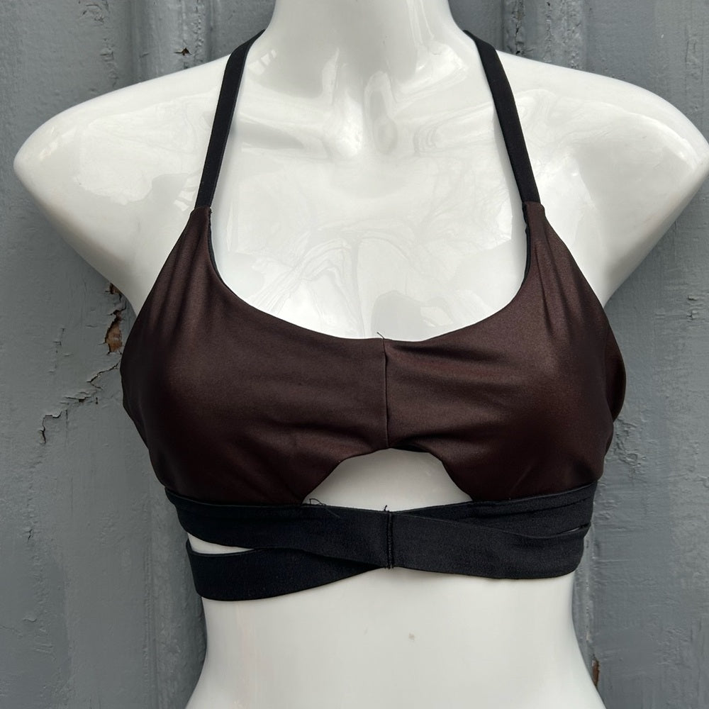 Koral bronze Sports Bra, Small